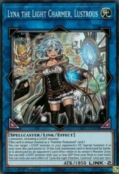 Lyna the Light Charmer, Lustrous Card Front