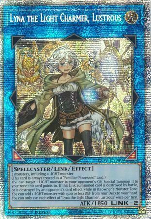 Lyna the Light Charmer, Lustrous Card Front