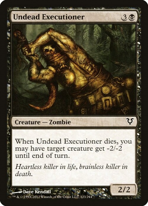 Undead Executioner Card Front