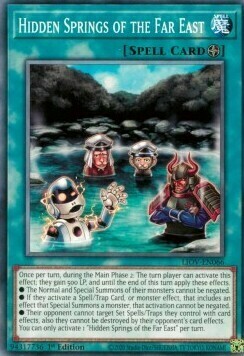 Hidden Springs of the Far East Card Front