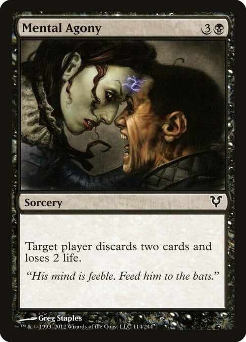 Mental Agony Card Front
