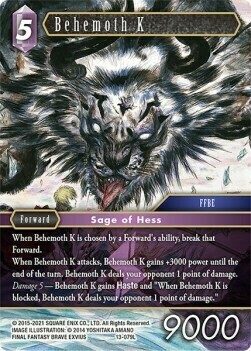 Behemoth K Card Front
