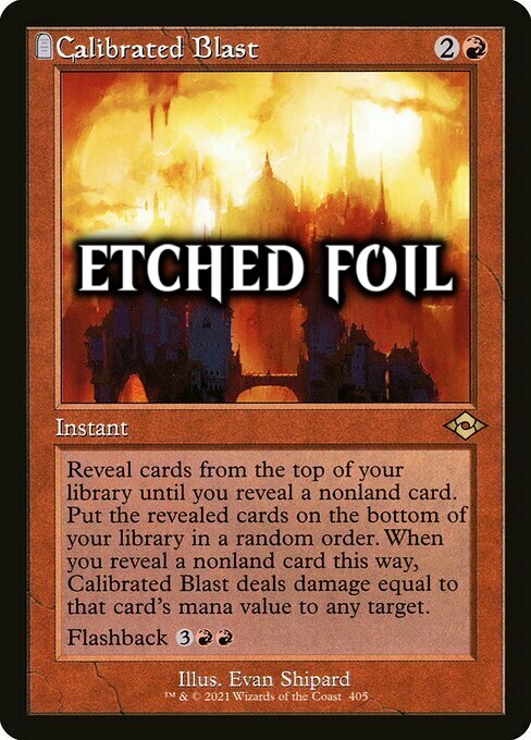 Calibrated Blast Card Front