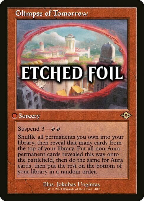 Glimpse of Tomorrow Card Front