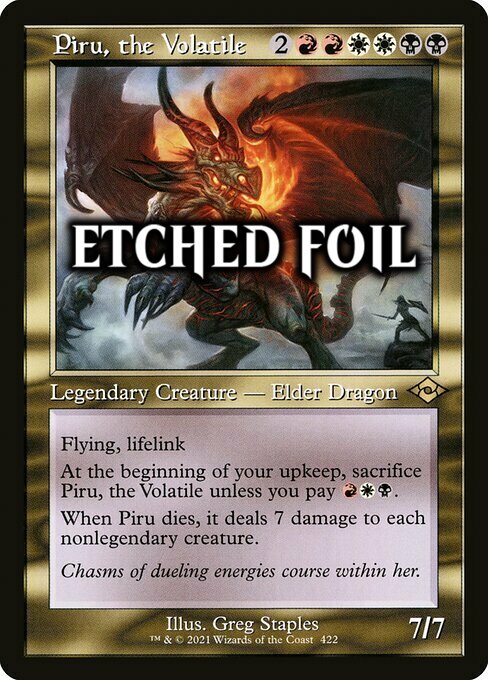 Piru, the Volatile Card Front