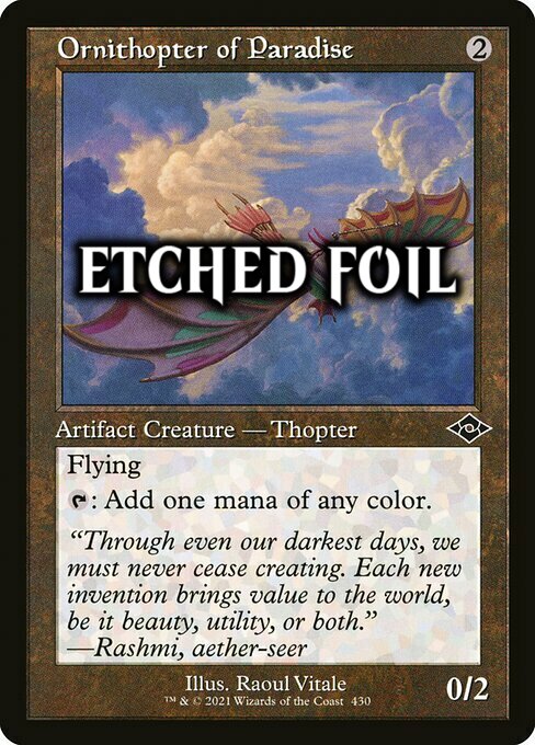 Ornithopter of Paradise Card Front