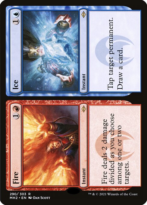 ＭＴＧ、火、氷　foil fire-ice-etched-foil-modern-