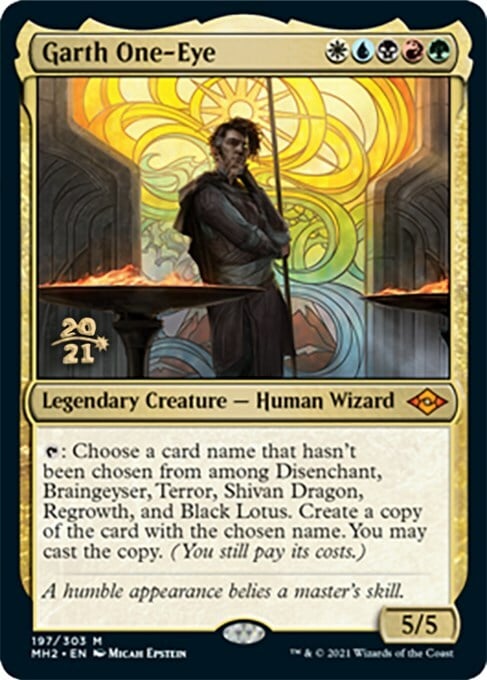 Garth One-Eye Card Front