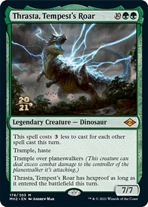 Thrasta, Tempest's Roar Card Front