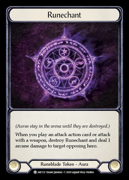 Runechant // Nebula Blade Card Front