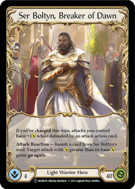 Ser Boltyn, Breaker of Dawn // Boltyn Card Front
