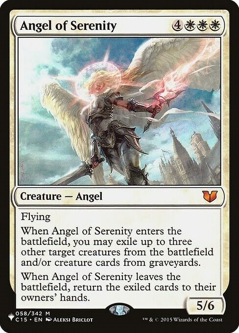Angel of Serenity Card Front