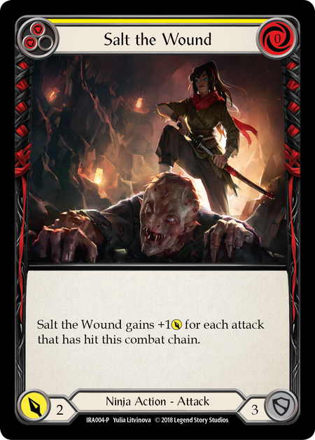 Salt the Wound - Yellow Card Front