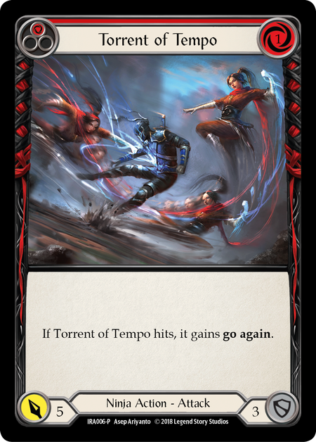 Torrent of Tempo (Red) Card Front