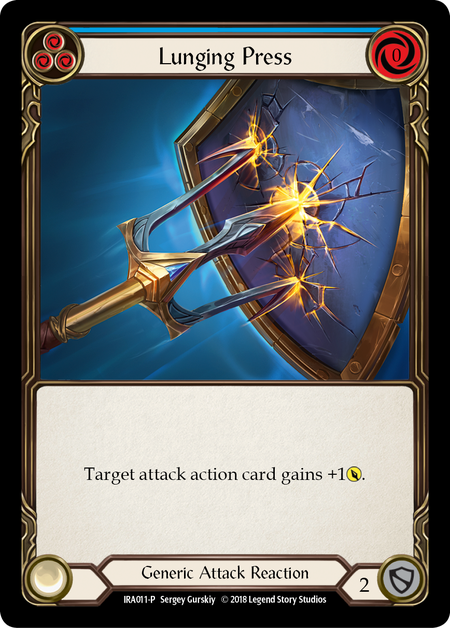 Lunging Press Card Front