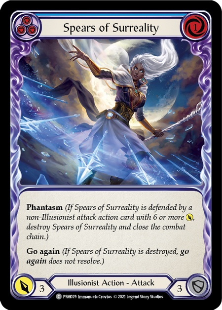 Spears of Surreality (Blue) Card Front