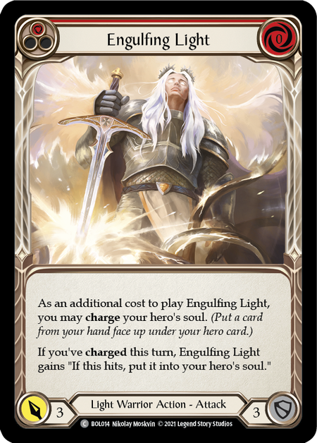 Engulfing Light - Red Card Front
