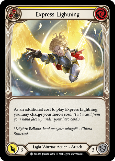 Express Lightning (Yellow) Card Front