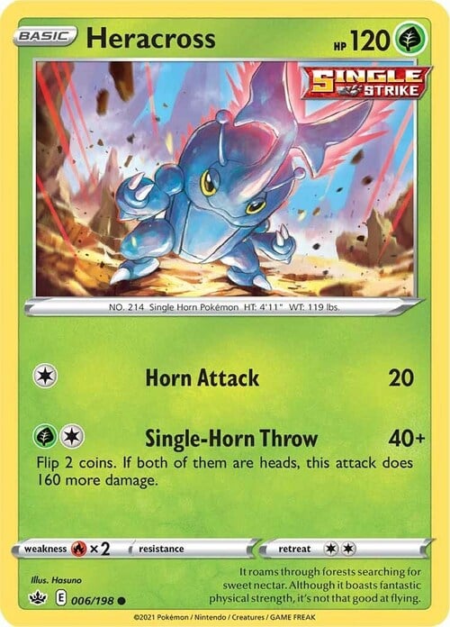 Heracross [Horn Attack | Single-Horn Throw] Card Front