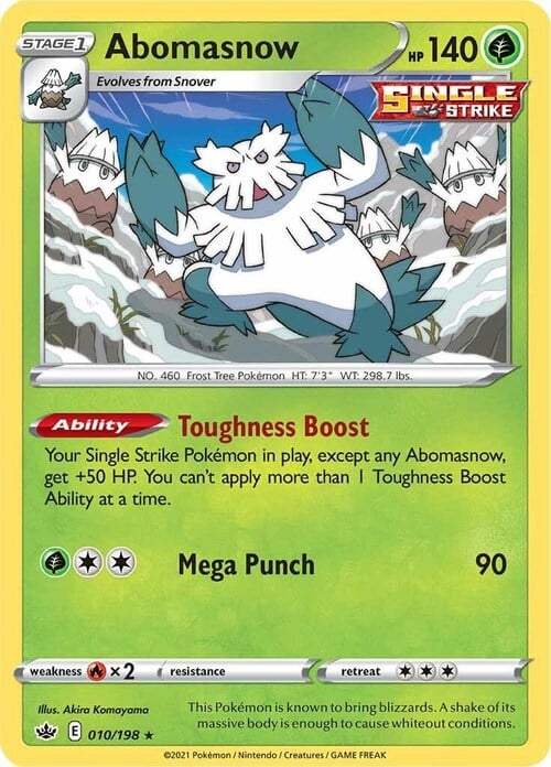 Abomasnow Card Front
