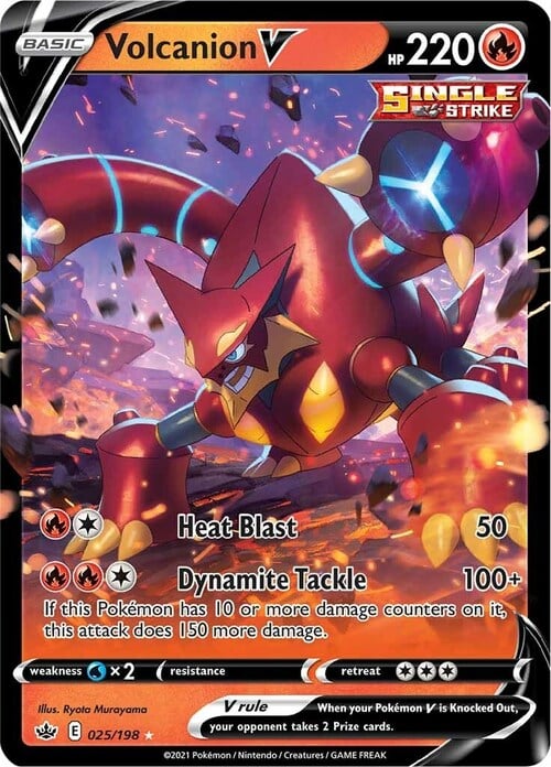 Volcanion V Card Front
