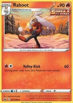 Raboot [Volley Kick] Card Front