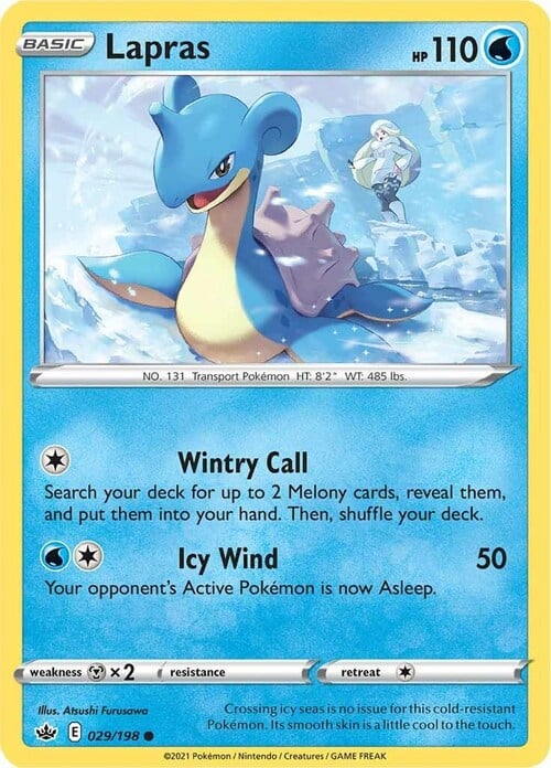 Lapras Card Front