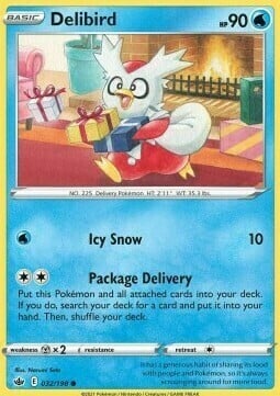 Delibird [Icy Snow | Package Delivery] Card Front