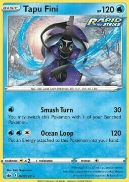 Tapu Fini [Smash Turn | Ocean Loop] Card Front