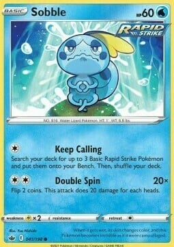 Sobble [Keep Calling | Double Spin] Card Front