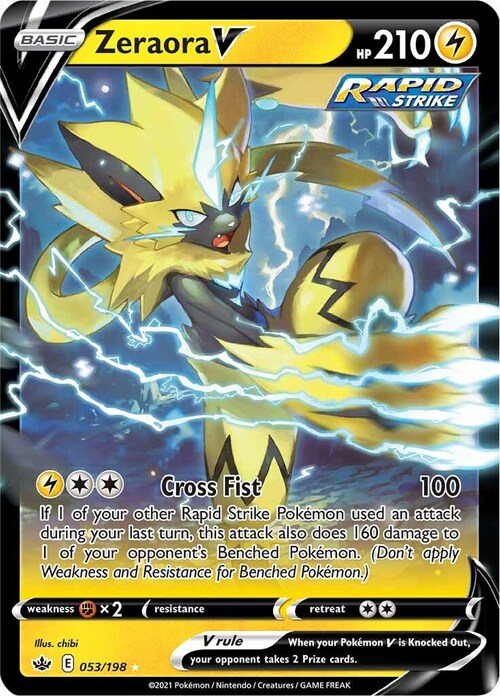 Zeraora V Card Front