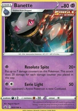 Banette [Resolute Spite | Eerie Light] Card Front