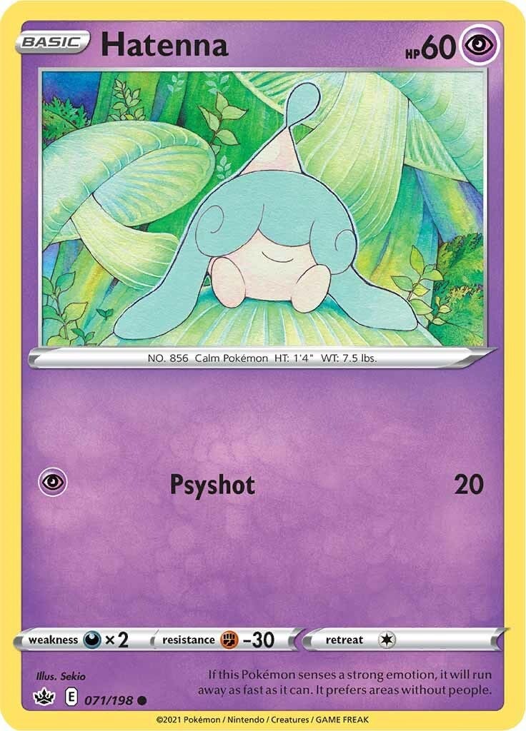 Hatenna Chilling Reign | Pokmon | CardTrader