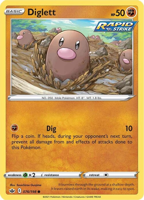 Diglett Card Front