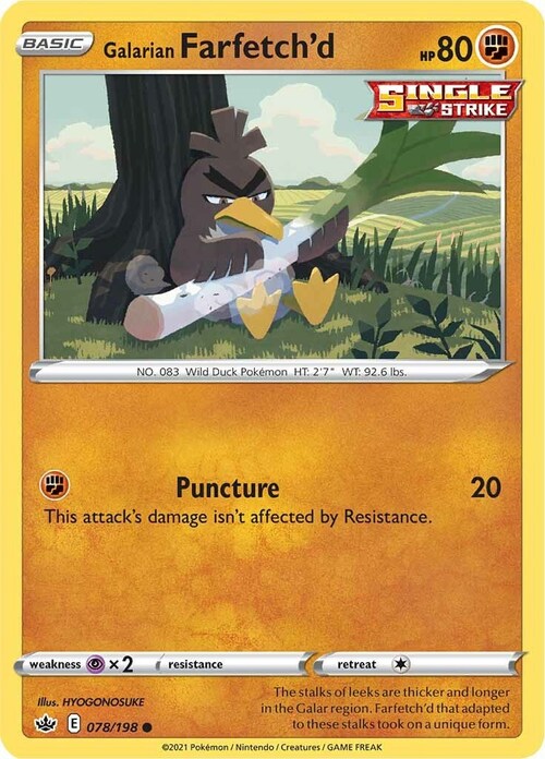 Galarian Farfetch'd Card Front