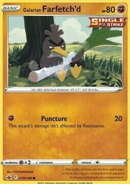 Galarian Farfetch'd [Puncture] Card Front