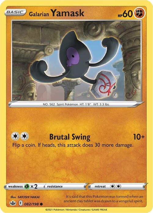 Galarian Yamask Card Front