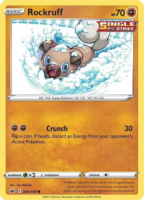 Rockruff Card Front