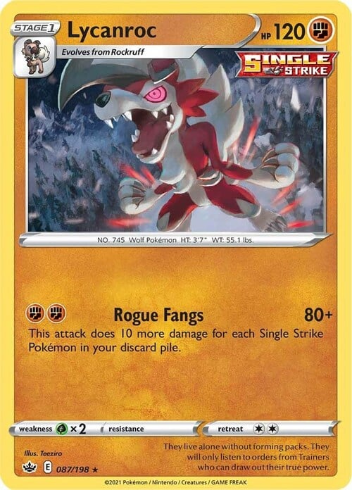 Lycanroc Card Front