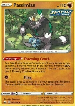 Passimian [Throwing Coach | Fling] Card Front