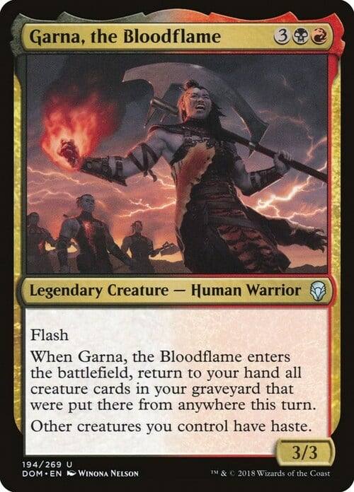 Garna, the Bloodflame Card Front