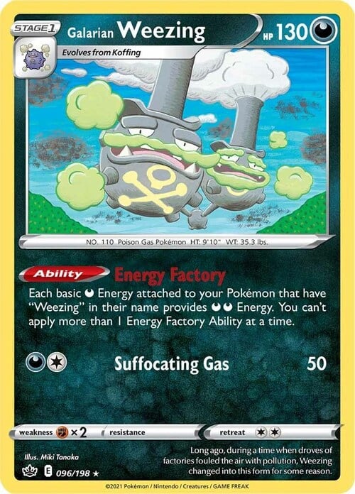 Galarian Weezing Card Front
