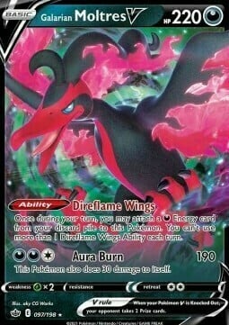 Moltres di Galar V [Direflame Wings | Aura Burn] Card Front