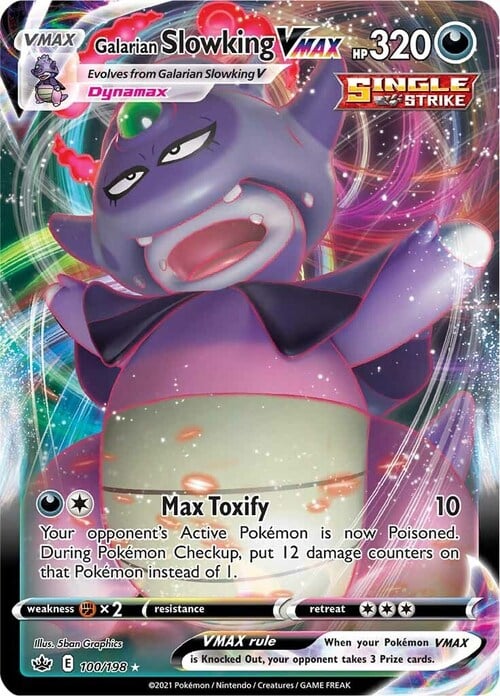 Galarian Slowking VMAX [Max Toxify] Card Front