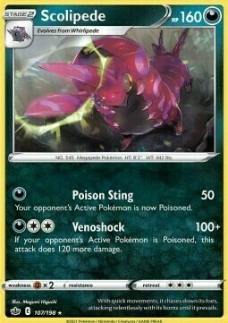 Scolipede [Poison Sting | Venoshock] Card Front