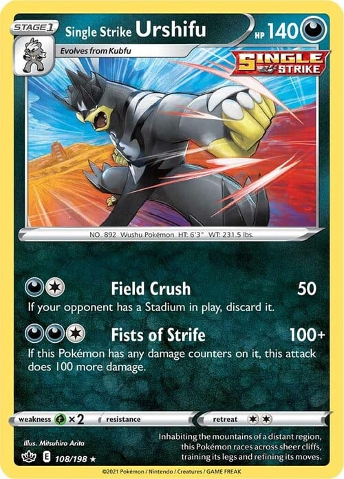 Single Strike Urshifu Card Front