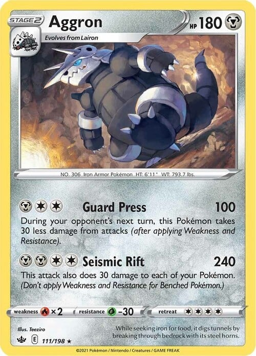 Aggron Card Front