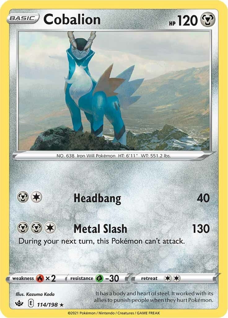 pokemon chilling reign card value Trading Game Sword Shield Single Card Uncommon Impact Energy 157 there are so many cards to discover Cobalion Chilling Reign | Pokmon