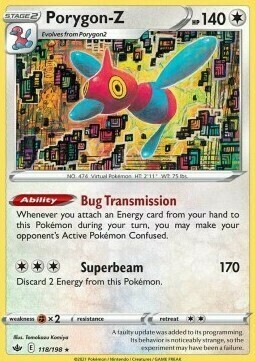 Porygon-Z [Bug Transmission | Superbeam] Card Front