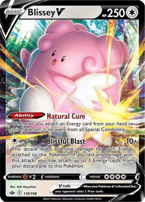 Blissey V Card Front